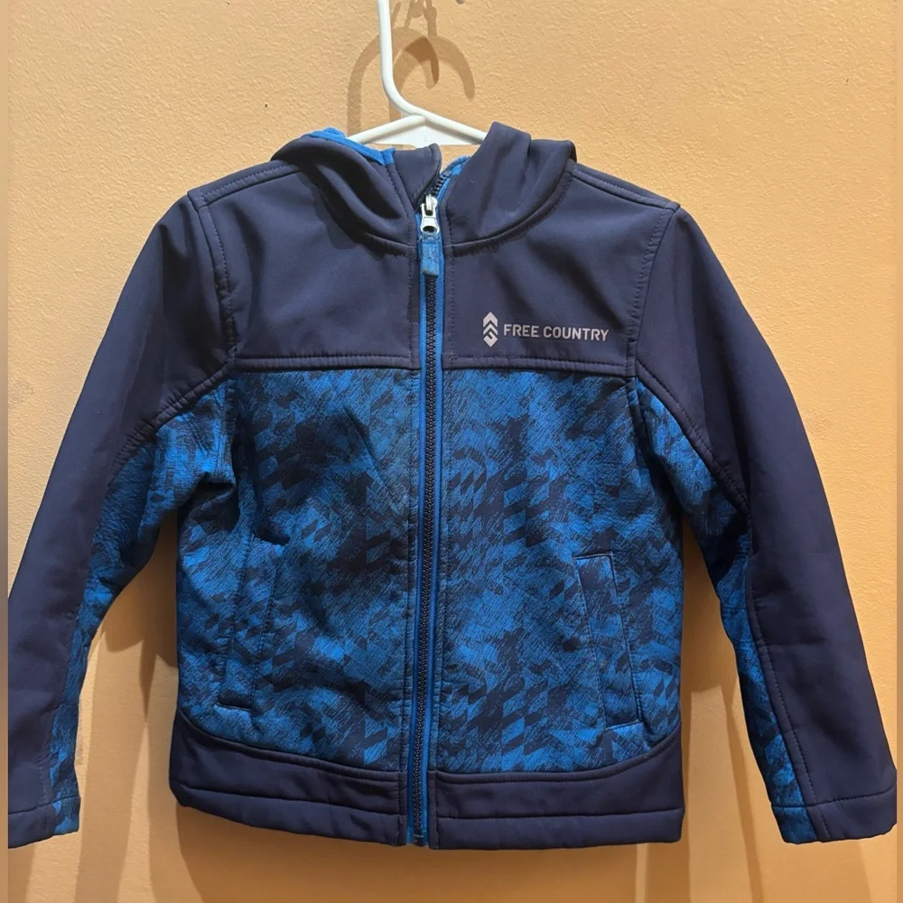 Free country boys winter coat jacket with hood size 4